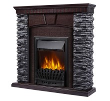 Портал Firelight Porto Classic камень черный, шпон венге