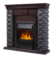 Портал Firelight Porto Classic камень черный, шпон венге