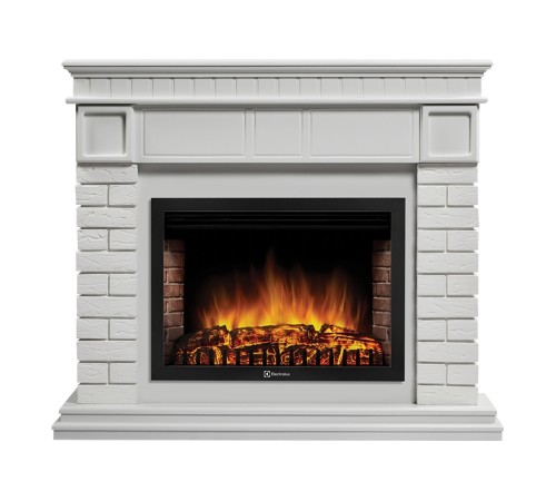 Портал Firelight Bricks 30 камень белый, белая эмаль Портал Firelight Bricks 30 камень белый, белая эмаль