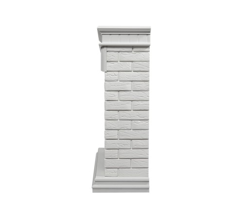 Портал Firelight Bricks 30 камень белый, белая эмаль Портал Firelight Bricks 30 камень белый, белая эмаль