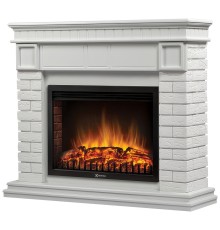 Портал Firelight Bricks 25 камень белый, белая эмаль