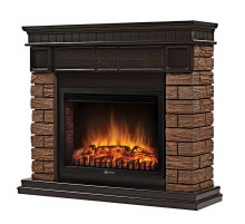 Портал Firelight Bricks Wood 25 камень темный, шпон венге Портал Firelight Bricks Wood 25 камень темный, шпон венге