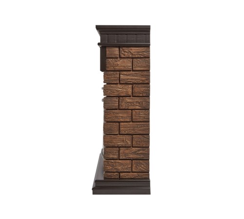 Портал Firelight Bricks Wood 25 камень темный, шпон венге Портал Firelight Bricks Wood 25 камень темный, шпон венге