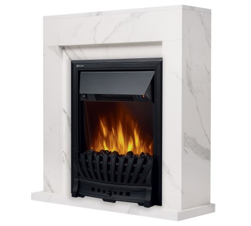 Портал Firelight Simple Classic белый мрамор