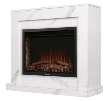 Портал Firelight Simple 25 белый мрамор