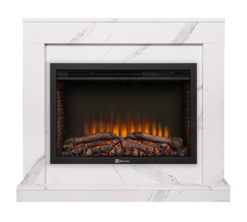 Портал Firelight Simple 25 белый мрамор