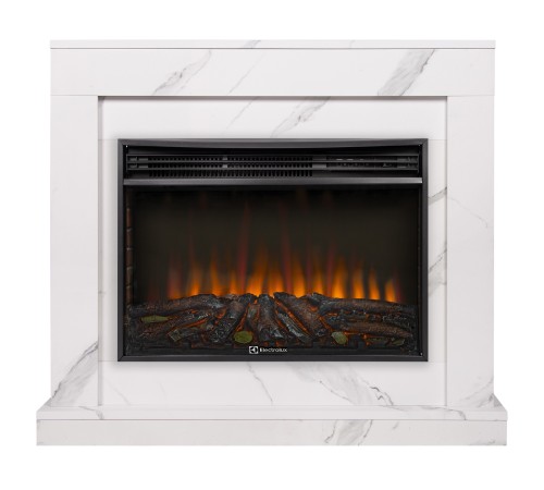 Портал Firelight Simple 25 белый мрамор
