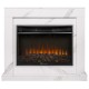 Портал Firelight Simple 25 белый мрамор