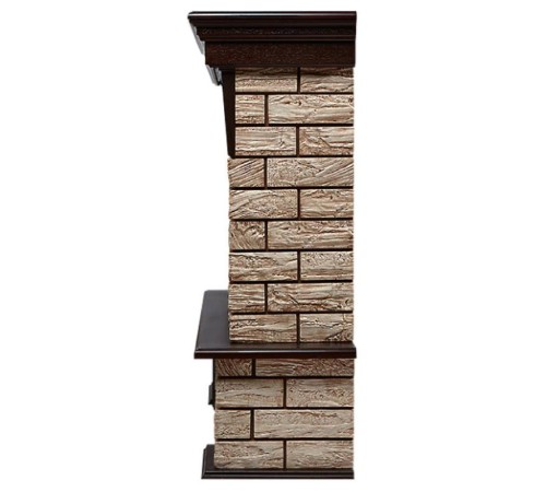 Портал Firelight Forte Wood Classic камень коричневый, шпон темный дуб Портал Firelight Forte Wood Classic камень коричневый, шпон темный дуб