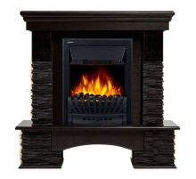 Портал Firelight Pietra Nuovo Classic камень сланец чёрный, шпон венге Портал Firelight Pietra Nuovo Classic камень сланец чёрный, шпон венге