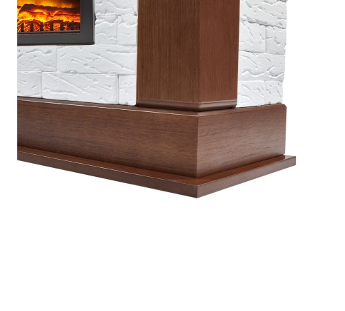 Портал Firelight Prestigio 25 камень белый, шпон дуб