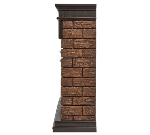 Портал Firelight Bricks Wood 30 камень коричневый, шпон темный дуб Портал Firelight Bricks Wood 30 камень коричневый, шпон темный дуб