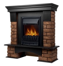 Портал Firelight Forte Wood Classic камень темный, шпон венге