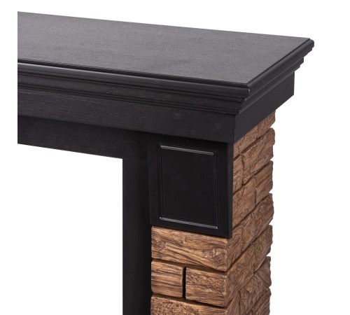 Портал Firelight Forte Wood Classic камень темный, шпон венге Портал Firelight Forte Wood Classic камень темный, шпон венге