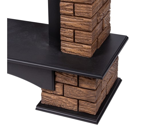 Портал Firelight Forte Wood Classic камень темный, шпон венге Портал Firelight Forte Wood Classic камень темный, шпон венге