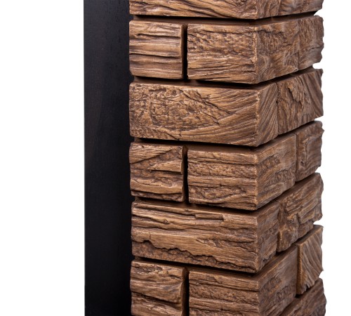 Портал Firelight Forte Wood Classic камень темный, шпон венге Портал Firelight Forte Wood Classic камень темный, шпон венге