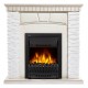 Каминокомплект:Очаг Electrolux EFP/P-1020LS с порталом Porto Classic камень белый, шпон беленый дуб