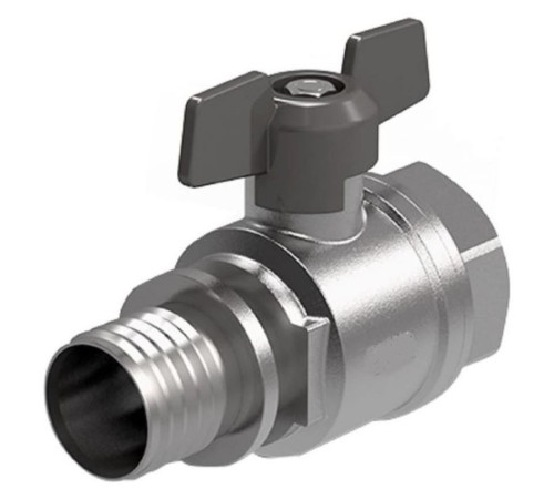 Кран шаровый Royal Thermo с аксиальным соединением ВР 20×3/4quot; Кран шаровый Royal Thermo с аксиальным соединением ВР 20×3/4quot;