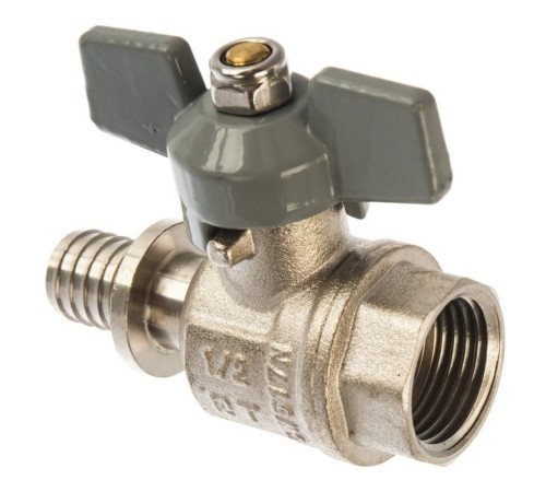 Кран шаровый Royal Thermo с аксиальным соединением ВР 16×1/2quot; Кран шаровый Royal Thermo с аксиальным соединением ВР 16×1/2quot;