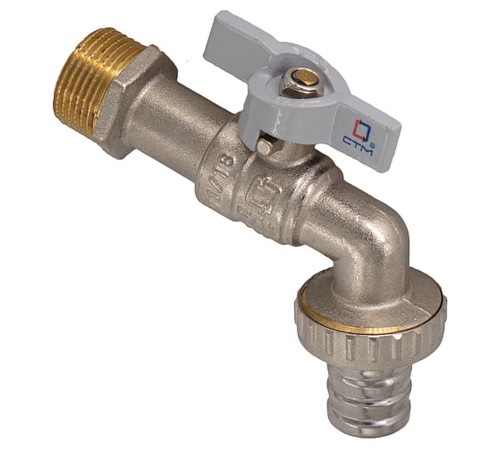 Кран шар. 1/2quot; водоразборный бабочка CTM СТАНДАРТ CWBB0012 Кран шар. 1/2quot; водоразборный бабочка CTM СТАНДАРТ CWBB0012