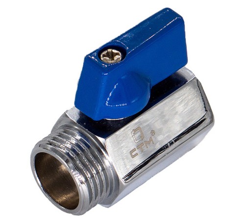 Кран CTM шар. мини для воды 1/2quot; г/ш флажок хром. CWMFM012 Кран CTM шар. мини для воды 1/2quot; г/ш флажок хром. CWMFM012
