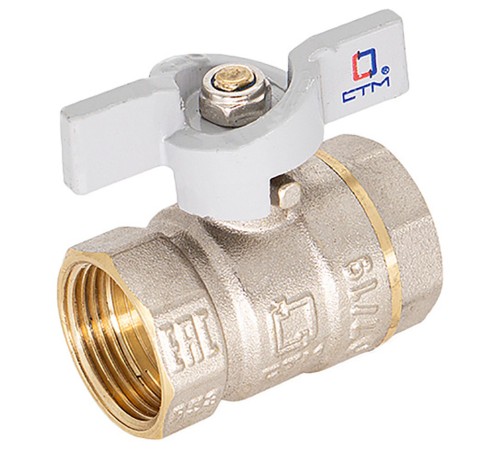 Кран CTM шар. для воды 1quot; г/г бабочка СТАНДАРТ CWFFB001 Кран CTM шар. для воды 1quot; г/г бабочка СТАНДАРТ CWFFB001