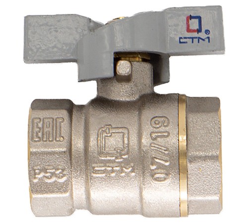 Кран CTM шар. для воды 1quot; г/г бабочка СТАНДАРТ CWFFB001 Кран CTM шар. для воды 1quot; г/г бабочка СТАНДАРТ CWFFB001