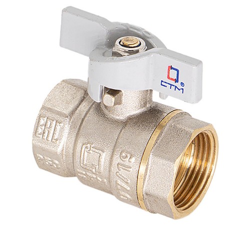 Кран CTM шар. для воды 1quot; г/г бабочка СТАНДАРТ CWFFB001 Кран CTM шар. для воды 1quot; г/г бабочка СТАНДАРТ CWFFB001