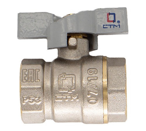 Кран шар. CTM СТАНДАРТ для воды 3/4quot; г/г бабочка CWFFB034 Кран шар. CTM СТАНДАРТ для воды 3/4quot; г/г бабочка CWFFB034