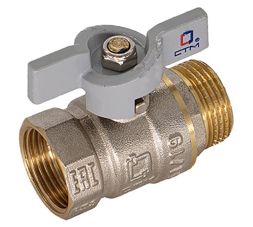 Кран шар. для воды 3/4quot; г/ш бабочка CTM СТАНДАРТ CWFMB034 Кран шар. для воды 3/4quot; г/ш бабочка CTM СТАНДАРТ CWFMB034