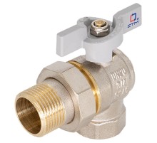 Кран шаровой СTM СТАНДАРТ для воды 1/2quot; с накид. гайкой угловой бабочка Кран шаровой СTM СТАНДАРТ для воды 1/2quot; с накид. гайкой угловой бабочка