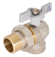 Кран шаровой СTM СТАНДАРТ для воды 1/2quot; с накид. гайкой угловой бабочка Кран шаровой СTM СТАНДАРТ для воды 1/2quot; с накид. гайкой угловой бабочка