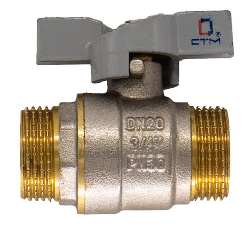 Кран шар. CTM для воды 1quot; ш/ш бабочка CNMMB001 Кран шар. CTM для воды 1quot; ш/ш бабочка CNMMB001