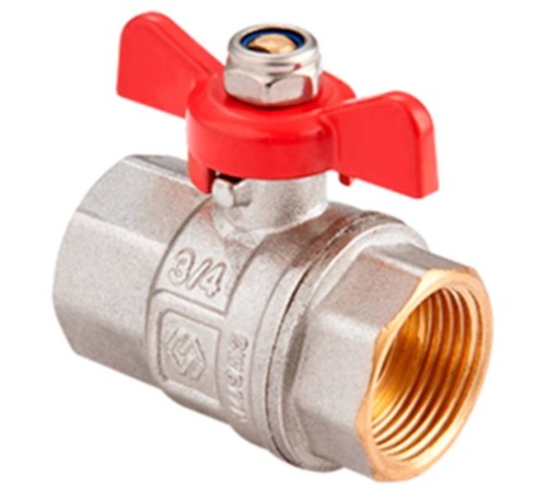 Кран шаровый полнопроходной ROYAL thermo Yorhe 3/4quot; ВВ, бабочка Кран шаровый полнопроходной ROYAL thermo Yorhe 3/4quot; ВВ, бабочка