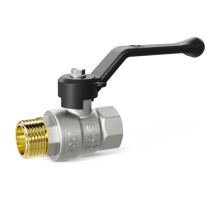 Кран шаровой латунный LD Pride 47.25.B-Н.Р Ду 25 Ру 40 вн-нр, рычаг