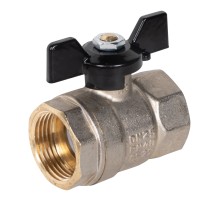 Кран шаровой латунный LD Pride 47.25.B-B.Б Ду 25 Ру 40 вн-вн, (бабочка)