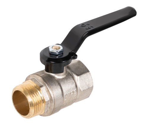 Кран шаровой латунный LD Pride 47.25.B-Н.Р Ду 25 Ру 40 вн-нр, (рычаг)