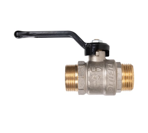 Кран шаровой латунный LD Pride 47.25.Н-Н.Р Ду 25 Ру 40 нр-нр, (рычаг)