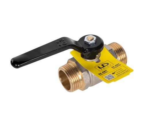 Кран шаровой латунный LD Pride 47.25.Н-Н.Р Ду 25 Ру 40 нр-нр, (рычаг)