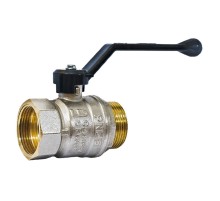 Кран шаровой латунный LD Pride 47.15.B-Н.Р Ду 15 Ру 40 вн-нр, (рычаг)