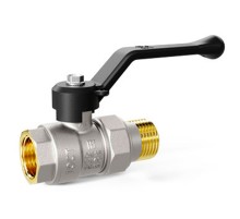 Кран шаровой латунный LD Pride 47.15.В-ГШ.Р исп 2 Ду15 Ру40 вн-американка, укороч., (рычаг)