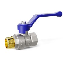 Кран шаровой латунный LD Pride 47.32.B-B.Р Ду 32 Ру 25 вн-вн, рычаг