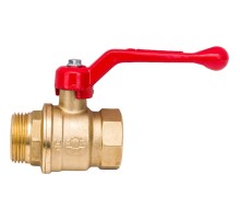 Кран шаровой VALFEX для воды 1quot; ВР/НР ручка-рычаг, латунный 11Б27фт1М (32/8)