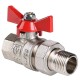 Кран шар. Valtec VT.227.N.05 BASE ВН 3/4quot; с американкой бабочка