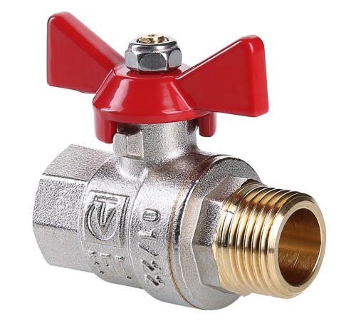Кран шар. Valtec VT.218.N.06 BASE ВН 1quot; бабочка