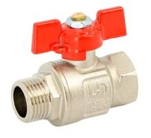 Кран Uni-Fitt НВ 1quot; полнопроходной, бабочка ETALON