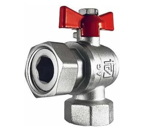 Кран шаровой STI угловой НГ 20 для котлов Г/Г (8)