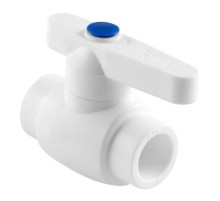 Кран шаровой бел. PP-R D 20 Стандарт (ст.проход), РТП (60)