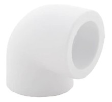 Угольник бел. PP-R D 20х90 PN 25, РТП (400/50) Угольник бел. PP-R D 20х90 PN 25, РТП (400/50)