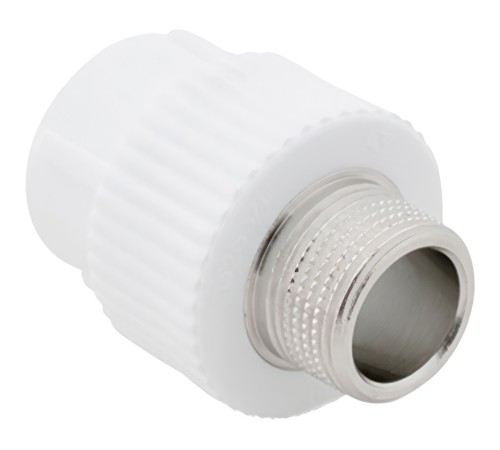Муфта комбинированная, бел. PP-R D 20х1/2quot;, НР, РТП (150/25) Муфта комбинированная, бел. PP-R D 20х1/2quot;, НР, РТП (150/25)